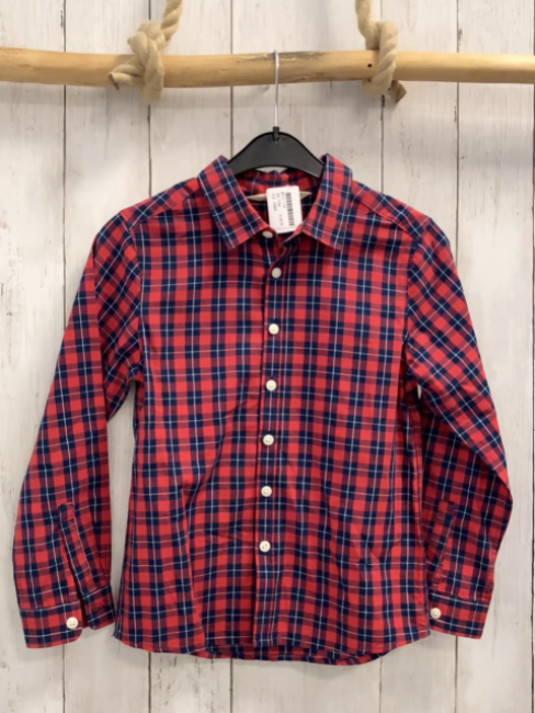 H&M  Hemd  Gr. 134  rot blau weiß kariert 