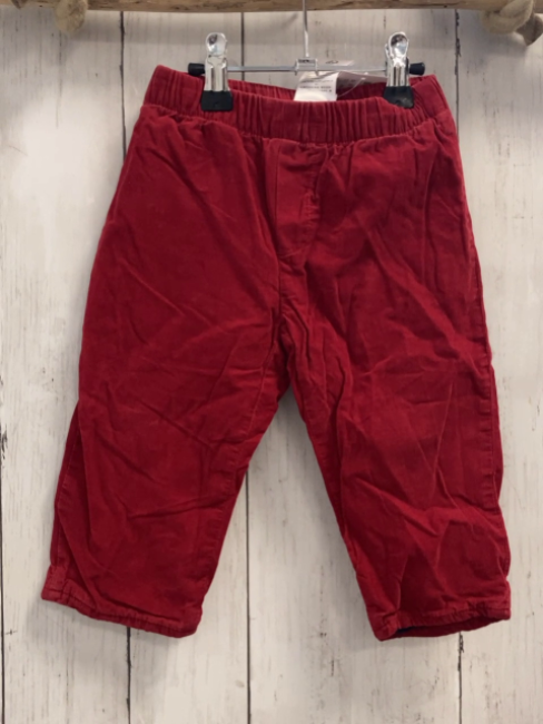 Jacadi  Hose  Gr. 80  rot Kord gefüttert 
