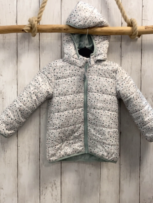 H&M Jacke Gr. 98  hellblau Blumen 