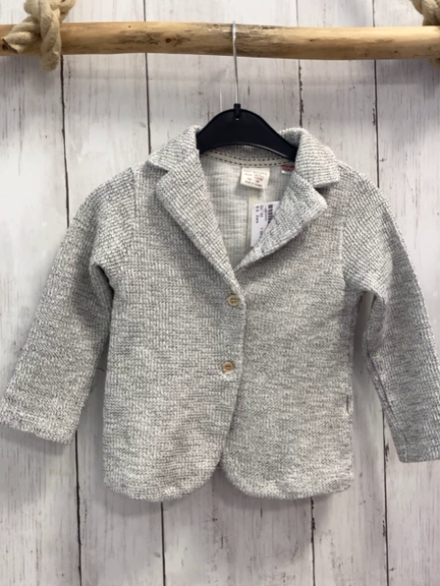 Zara  Jacke  Gr. 92  grau hellgrau meliert 