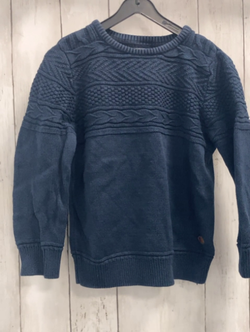 H&M Pullover Gr. 110  blau Strick