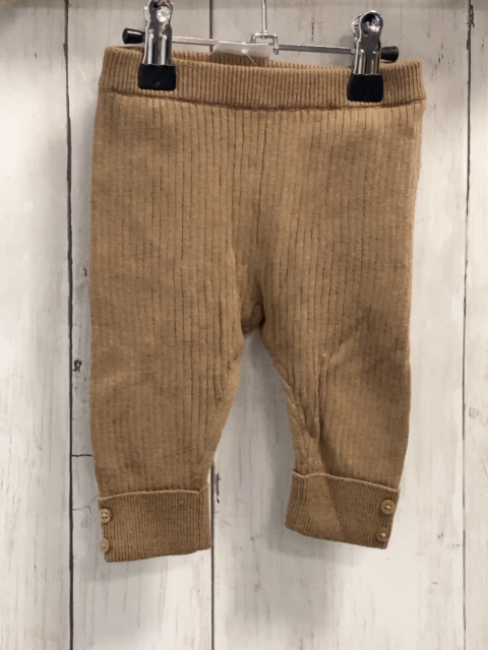 Zara  Leggings  Gr. 62  hellbraun Rippen Strick 