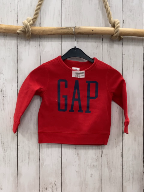 GAP  Pullover  Gr. 92  rot blaue Schrift 
