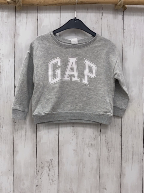 GAP Pullover  Gr. 98  hellgrau weiße Schrift 
