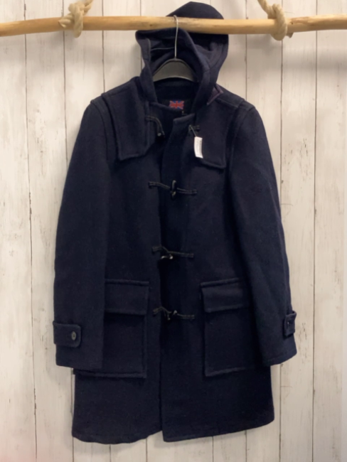 Melbourne  Dufflecoat  Gr. 152  blau Wolle Knebelknöpfe