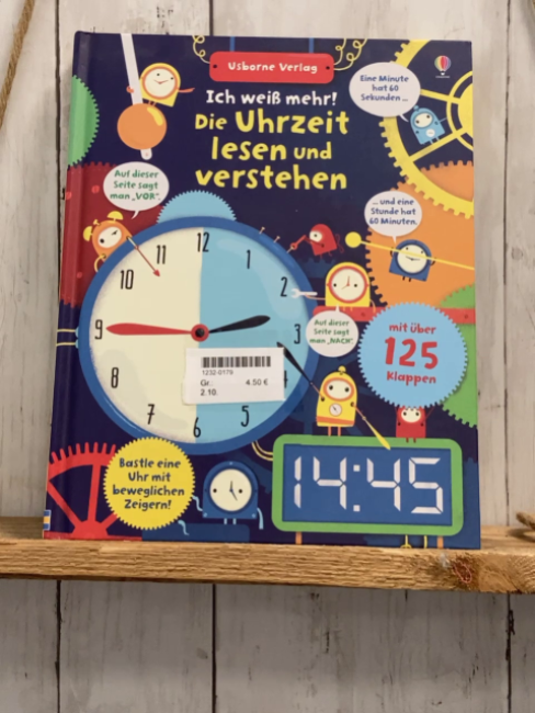    Pappbuch Die Uhrzeit lesen und verstehen 