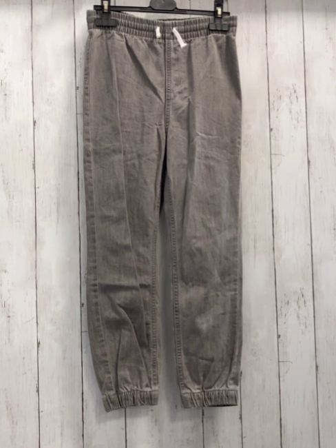 H&M Hose Gr. 134  grau Jeans weiße Kordel
