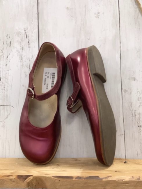 Beberlis  Schuhe  Gr. 33  weinrot matt glänzend 