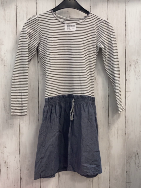 Esprit  Kleid Gr. 140  weiß schwarz gestreiftes Oberteil Jeansrock
