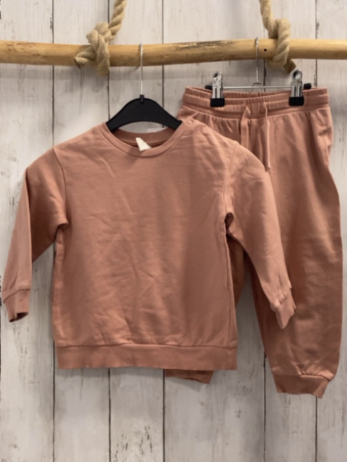 2tlg H&M  Pullover + Jogginghose  Gr. 92  lachs 