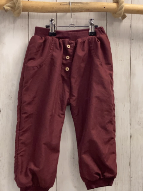   Hose  Gr. 92  weinrot gefüttert Strickbund 