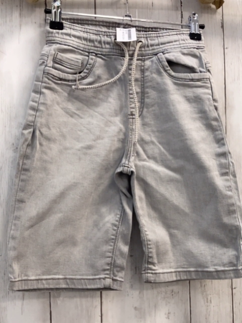   Shorts  Gr. 146/152  hellgrau Jeans Kordel 