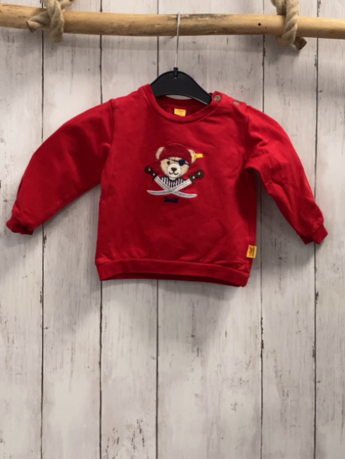Steiff  Pullover  Gr. 68  rot Pirat 