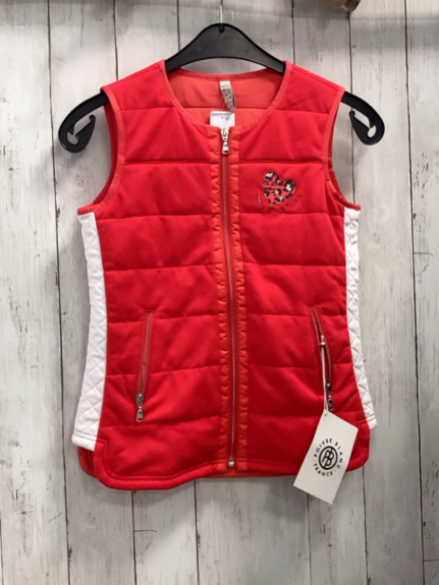 neu Poivre Blanc Weste Gr. 164  himbeere weiß Herz