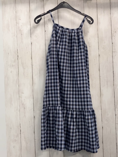zara Kleid Gr. 140  blau hellblau kariert