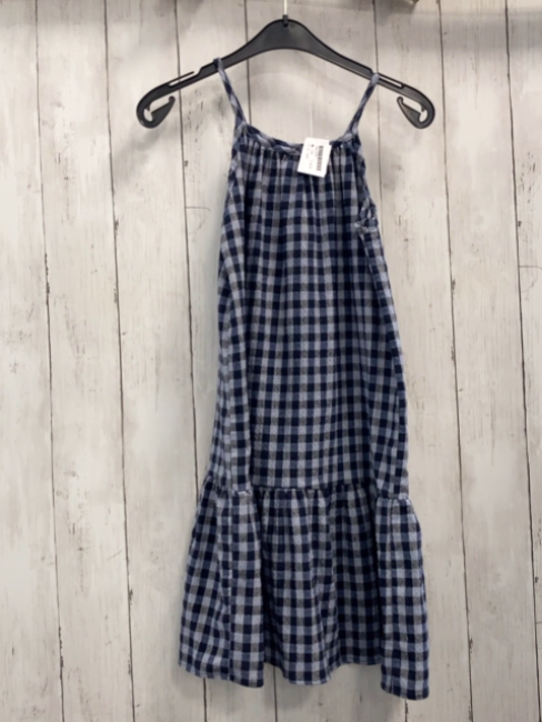 zara Kleid Gr. 128  blau hellblau kariert