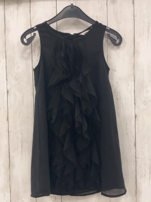 H&M  Kleid  Gr. 104  schwarz Netzrüschen 