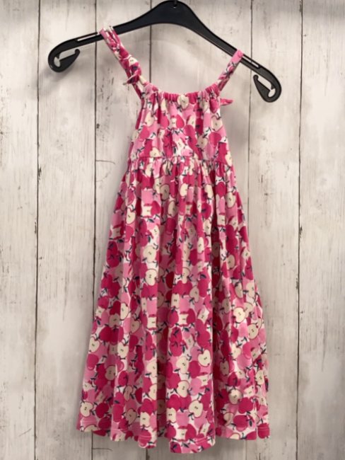 Mayoral  Kleid  Gr. 122  weiß pink beige Äpfel 