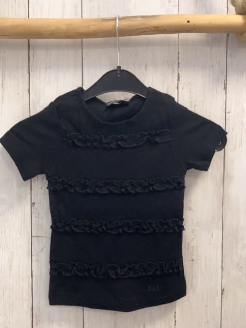Liu & Lei  T-Shirt  Gr. 104  schwarz Rüschen 