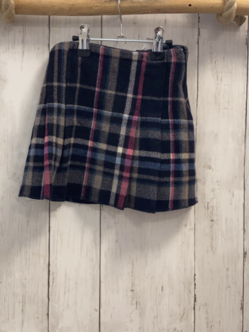 Il Gufo  Rock Gr. 104  schwarz pflaume weiß beige bellblau kariert 