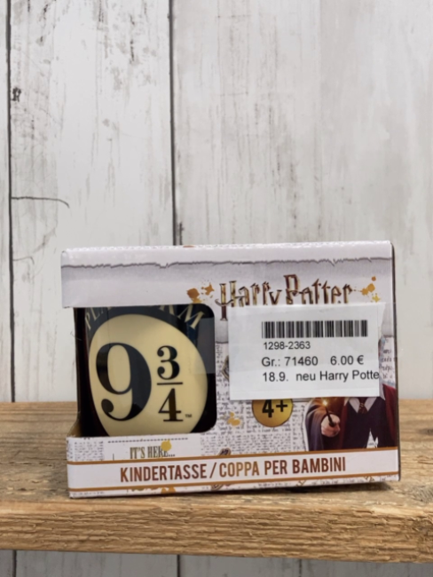 neu Harry Potter  Tasse Gleis 9 3/4 mit Karton 