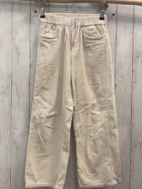 Zara  Hose  Gr. 152  weiß Kord Gummizugbund mit Kordel