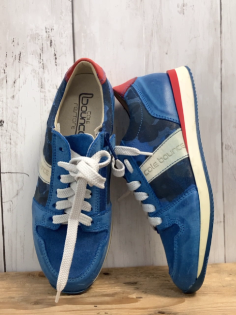 neu Cole Bounce Schuhe Gr. 33  blau rot weiße Schnürsenkel
