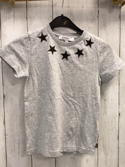 Givenchy  T-Shirt  Gr. 116  hellgrau schwarze Sterne 