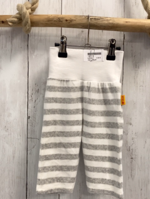 Steiff Jogginghose Gr. 62  Grau weiß gestreift Nicky