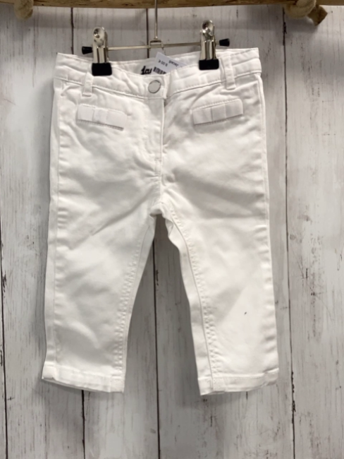 Jacadi  Hose  Gr. 74  weiß Bund verstellbar 