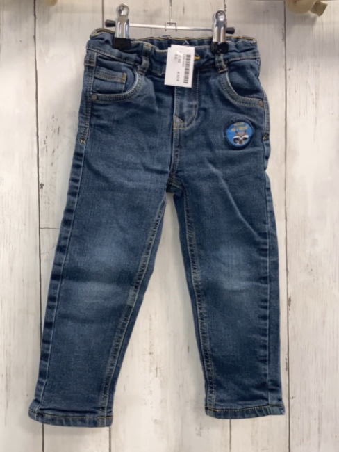   Hose  Gr. 92  blau Jeans gefüttert Bund verstellbar 