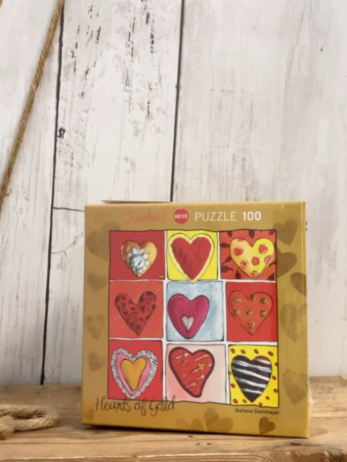 neu  Puzzle  Gr. 100  Hearts of Gold 