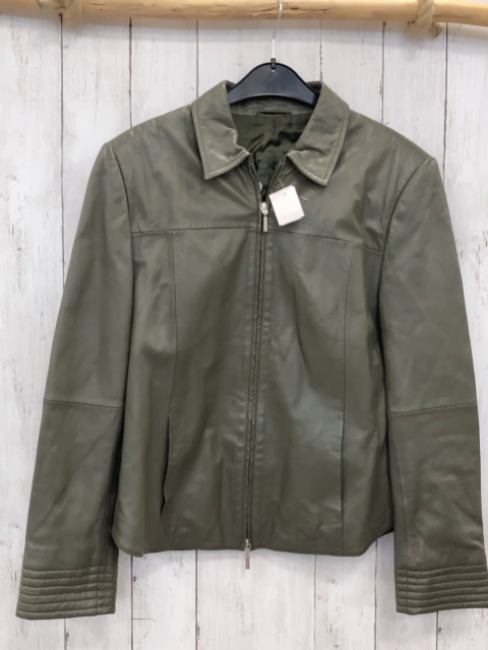   Lederjacke  Gr. 40  kiwi 