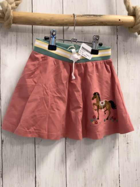 neu Alana  Rock Gr. 92  altrosa Pferd grün gelb weißer Streifenbund 