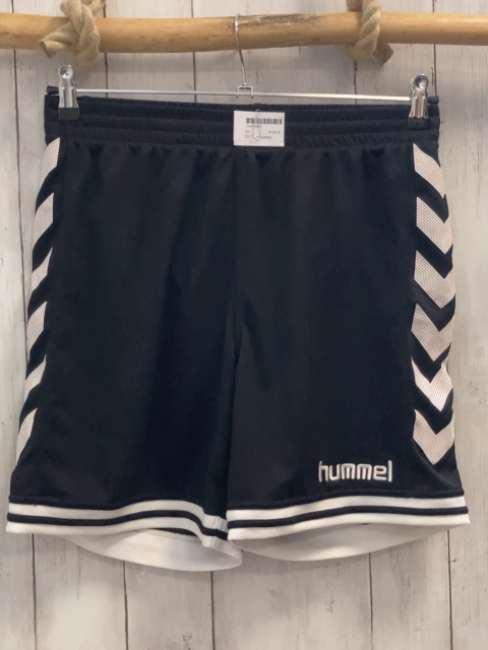 hummel  Sportshorts Gr. L  schwarz weiße Zackenstreifen an der Seite 