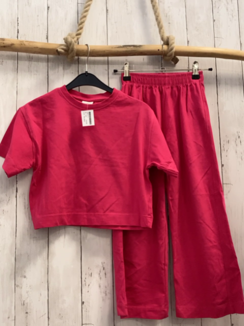 2tlg Zara  T-Shirt + Hose  Gr. 122  pink 