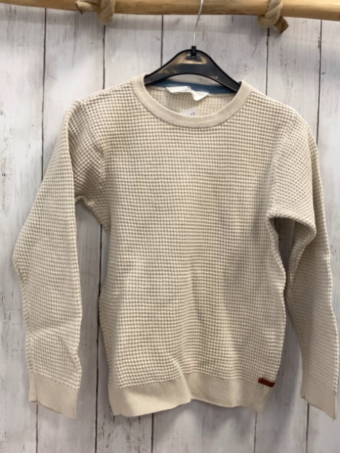 H&M  Pullover  Gr. 122/128  beige Strick 
