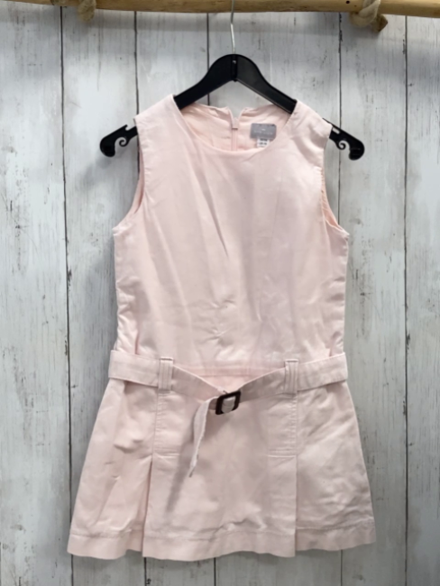Cyrillus  Kleid  Gr. 116  rosa Streifen mit Gürtel 