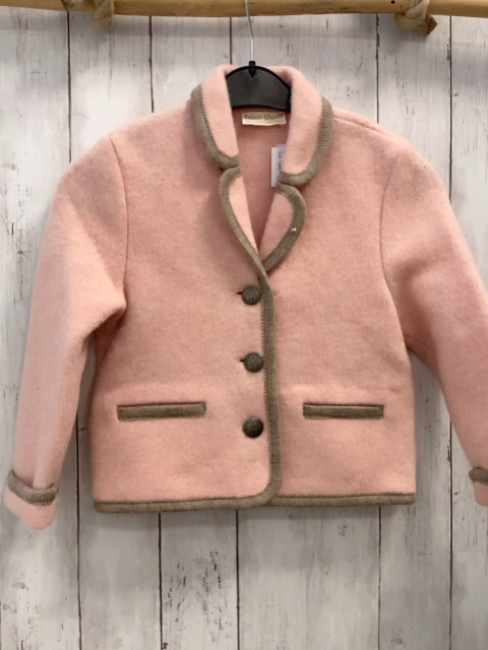 Loden Plankl  Janker  Gr. 116  rosa grauer Bund 