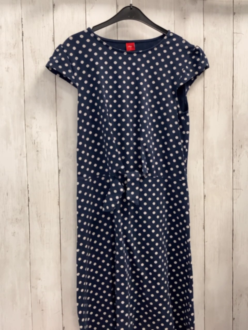 S´Oliver  Kleid  Gr. 170  blau weiß grauer Druck 