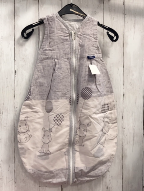 Alvi Schlafsack Gr. 70  grau Nilfpferde