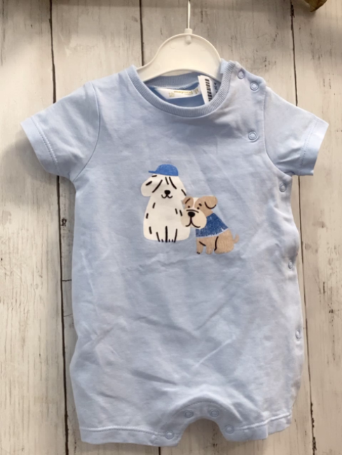 mayoral  Playsuit  Gr. 62  hellblau 2 Hunde 