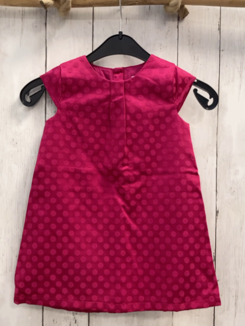  Kleid Gr. 92  pink Punkte