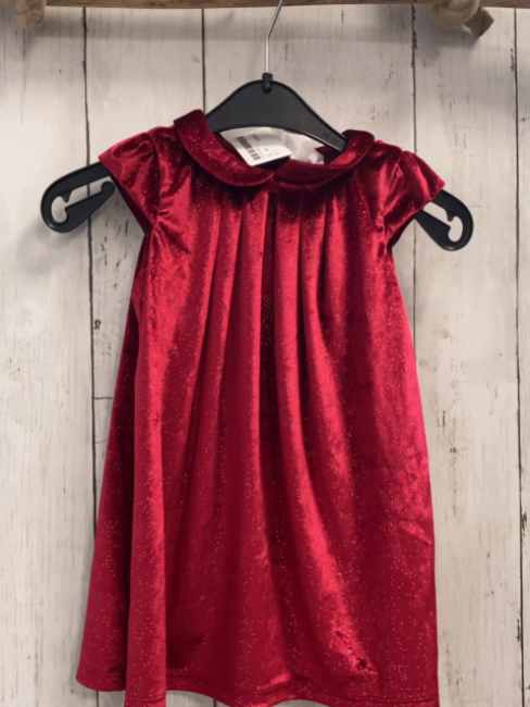   Kleid  Gr. 80  rot Nicky silber Glitzerpunkte 