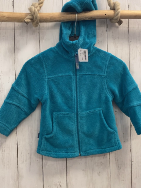 Me´ru  Plüschjacke  Gr. 104  türkis Kapuze 