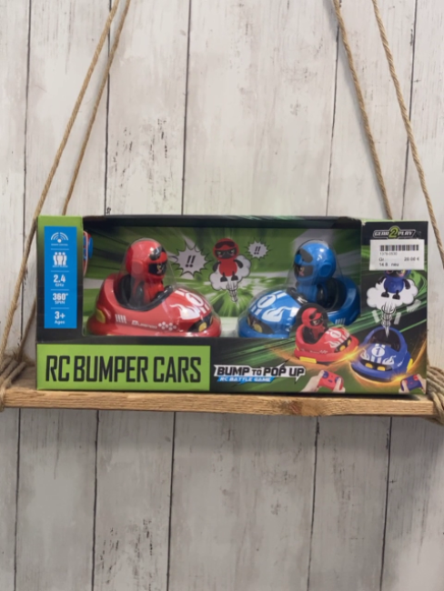 neu Plastikspielzeug RC Bumper Cars rotes und blaues Auto mit fernbedienung
