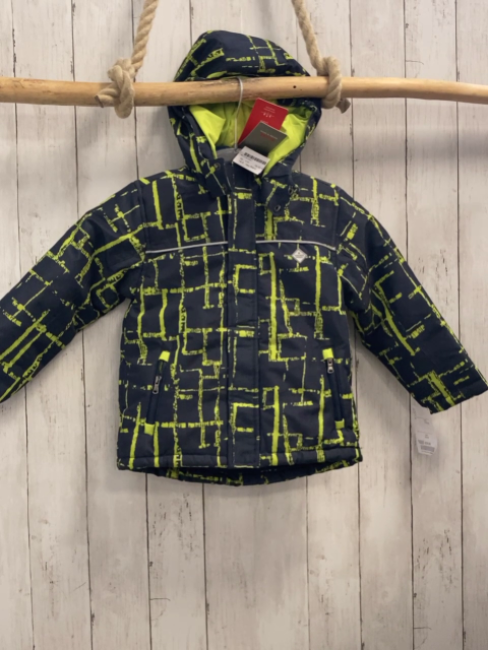 neu Kanz Winterjacke Gr. 110  blau grünes Muster NP 59,99 reduziert auf 29,99€