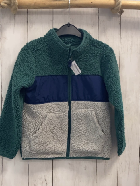 Carter´s Teddyjacke Gr. 110  grün blau grau 