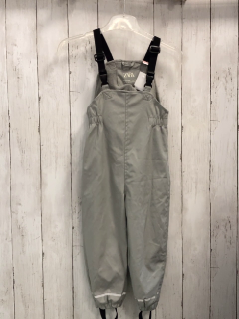 Zara  Regenhose  Gr. 104  hellgrau gummiert Fleecefutter 