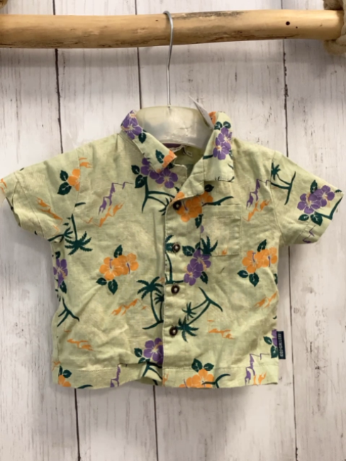  Sommerhemd Gr. 68  mint lila grün aprikot Blumen